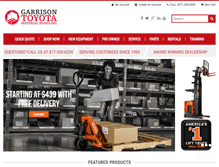 Tablet Screenshot of garrisontoyota.com